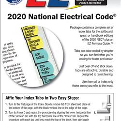 EZ Tabs for 2020 NEC Code Books